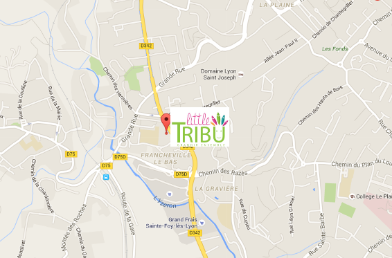 Plan d'accès aux petits Sioux de Little Tribu à Francheville